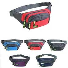 2019 unissex pacotes de cintura das mulheres dos homens saco de cintura fanny pacote hip acampamento dinheiro bolsa cinto esporte peito sacos ombro(China)
