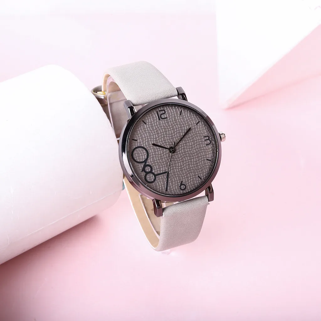 Женские часы с кожаным ремешком кварцевые наручные простым Reloj Mujer 2019|Женские