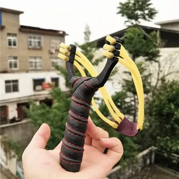 

Professional shooting slingshot camouflage bow high quality catapult hunting accessories with rubber band powerful shooting