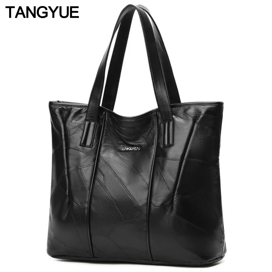 

TANGYUE Ladies Hand Bags for Woman Leather Handbag Shoulder Bag Female Ladies Handbags Women's Tote Bag Leather Large Luxury sac