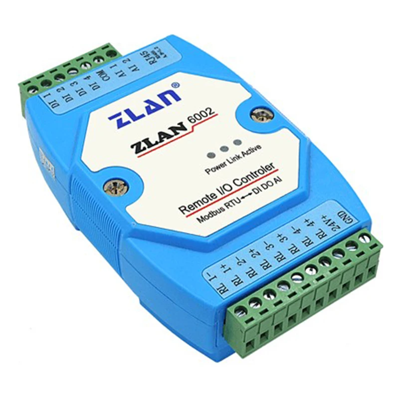 Модуль ввода вывода ZLAN6002 RS485 modbus RTU цифровой вход аналоговый пульт дистанционного
