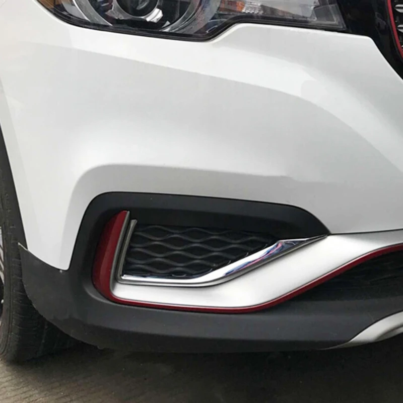 

ABS Chrome For MG ZS 2018 accessories Car Styling Car front fog lamp Light Cover Trim