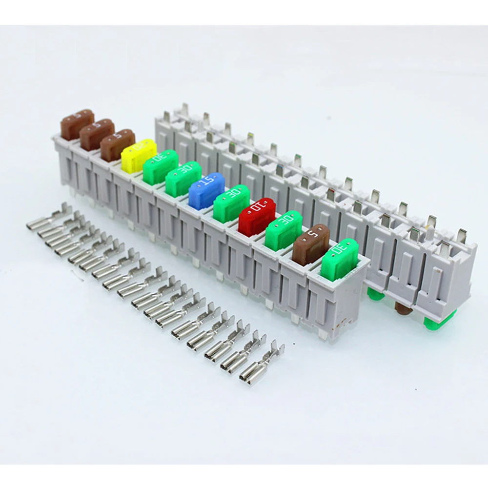 3 Sets 12 Way Multi Channel Small Size ATO Blade Fuse Box Block Holder For Car Truck Auto With Fuses Terminals-in Fuses from Home Improvement on ...