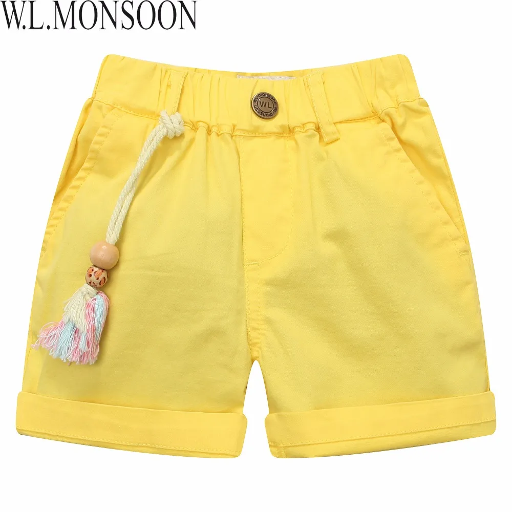 

W.L.MONSOON Boys Beach Shorts Summer 2017 Brand Kids Cotton Shorts for Boys Clothes Designer Children Short Enfant Garcon