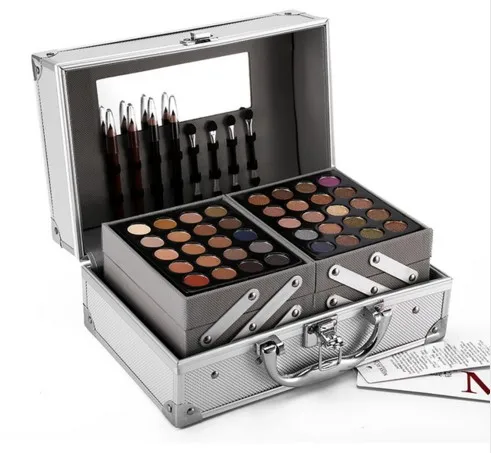 Face Powder Makeup Set Matte & Shimmer Eyeshadow Palette Blockbuster Professional Make Up Kit Highlighter Bronzer box gift для лица catrice professional make up techniques face palette цвет 010 volume one variant hex name efcec0