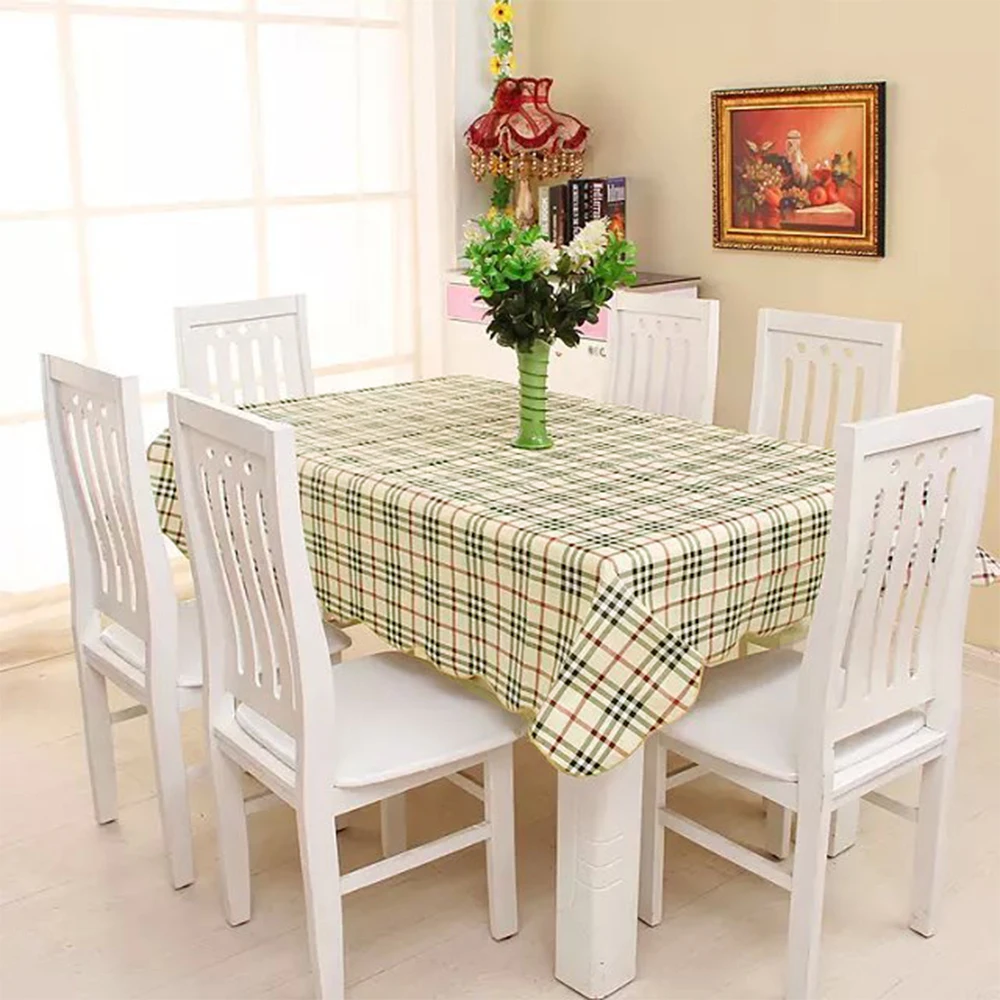 Waterproof & Oilproof Tablecloth Wipe Clean PVC Vinyl Tablecloth Dining