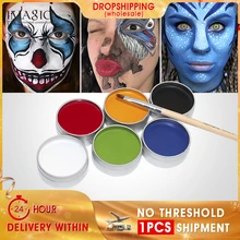 IMAGIC 6 Colors Face Painting Kit Body Makeup Non Toxic Water Paint Oil With Brush For Christmas Halloween Fancy Carnival Party colopaint 8 colors face painting kits parties makeup non toxic paint 8 vibrant colors with brushes for kids face make up