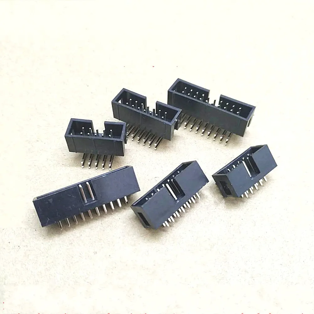100 шт. DC3 6P 8P 10P 14P 16P 20P 26P 30P 34P 40P 50P 64P 2 54 мм разъем для коннектора ISP Male Double spaced прямой