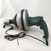 Машина для очистки сливных труб для труб 20-75 мм промывочная очистка шнека Электрический дренаж канализационная змея