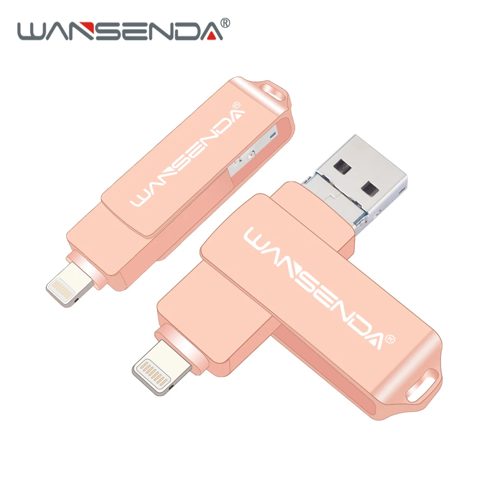 

WANSENDA OTG USB 3.0 Flash Drive Pen Drive for iOS/Android/PC 128GB 64GB 32GB 16GB 8GB Pendrive 3 in 1 Micro USB Memory Stick