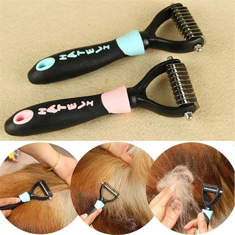 

Dog Blade Grooming Dematting Brush Pet Comb Trimmer Cat Dog Open Knot Knife Brush Tool Pet Grooming Products