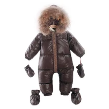 2017 russia winte style 90% duck down jacket kids boys outerwear & coats , 1-3 years children jackets snow wear baby overcoat