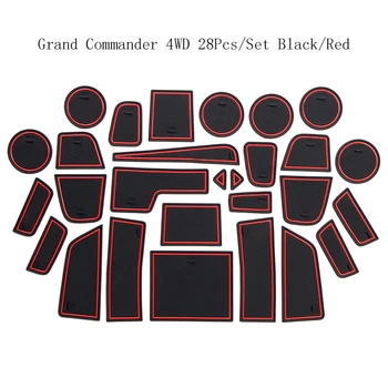 

Car Gate Slot Pad Non-slip Cup Mat Anti Slip Door Groove Mat Interior Car Accessory For Jeep Grand commander 4WD