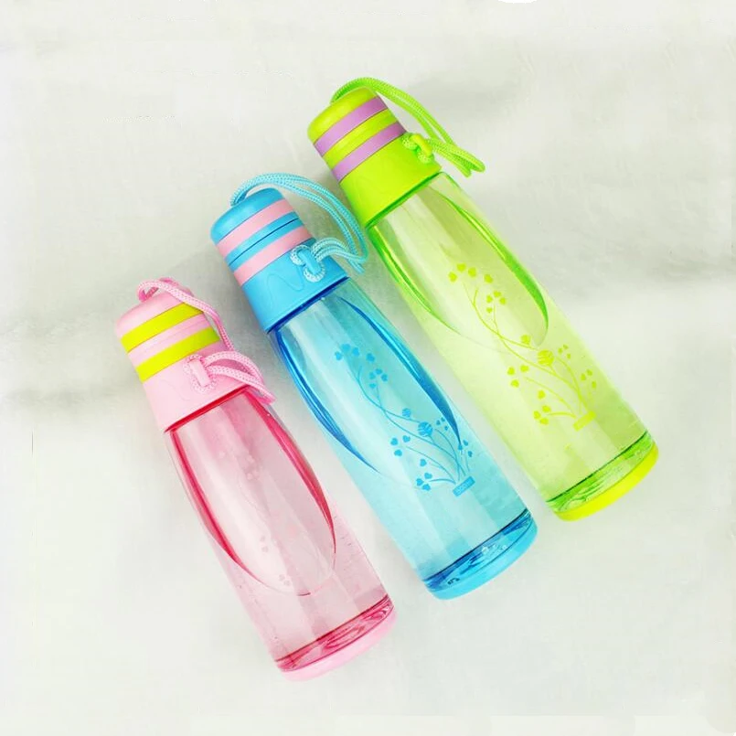 

Water bottle bpa free with filter direct drinking gym jug with rope easy to carry
