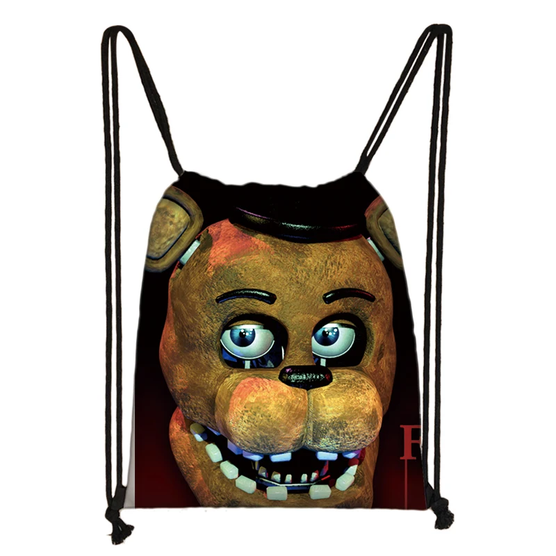 Five Nights At Freddy's Freddy Chica FNAF 3D Cartoon Kids Drawstring Backpack Shopping School Traveling Party Bags Gift - Цвет: 018