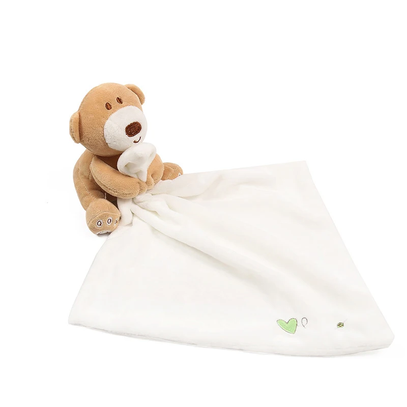 

New Baby Hand Towel Infant Newbron Supper Soft Appease Towel Comfort Blanket Toy Bear Baby Bath Towel for kids