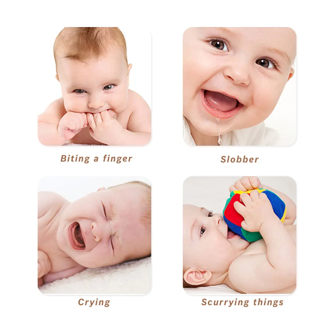 Силиконовые Прорезыватели для зубов в виде животных, Детские Кольца-прорезыватели для младенцев Силиконовые Прорезыватели для детей, подарок для прорезывания зубов, игрушки для малышей