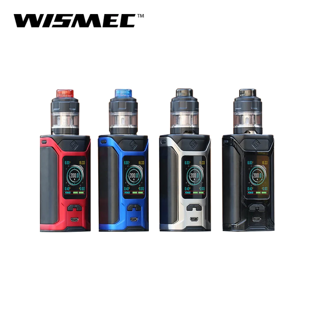 

Original Wismec SINUOUS RAVAGE230 With GNOME Evo Atomizer 2ml/4ml For VW/TC Mode WM01 Single Coil Electronic Cigarette