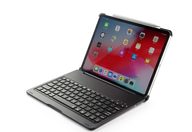 [NEW] Bluetooth keyboard Case for Apple iPad Pro 11.1",7-Color Backlit Aluminum Metal Wireless Keyboard with Smart Case Hard