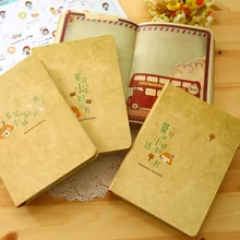 Мультяшный блокнот с твердой поверхностью, дневник, сшитый переплет записная книжка