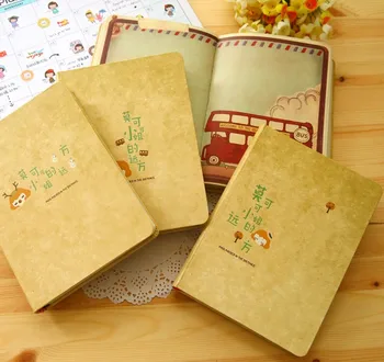 

Cartoon hard surface notebook diary book stitching binding notebook