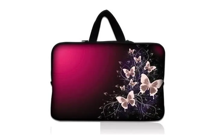 Pink Butterfly 17" 17.3" inch Laptop Bag Notebook Case Pouch Sleeve Cover Carrying Holder 17.4