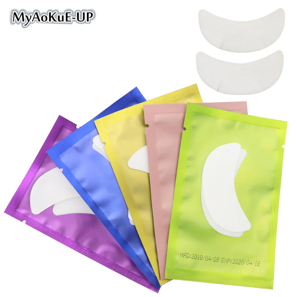 

50 pairs Lint Free Eye Gel Patch Under Eyes During eyelash extension application Under Patch Pad Eyelash Extension Tool