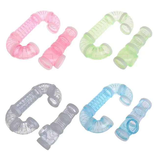 US $9.61 DIY External Pipeline Tunnel Accessories Hamster Cage Small Pet Pipe Line Connected Tunnel Toy For 
