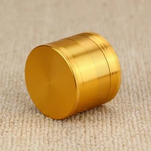 Solide Or Herb Grinder 55mm 4 Couches Grinder Fumeurs En Alliage D’aluminium Tabac Moulins LR009-A