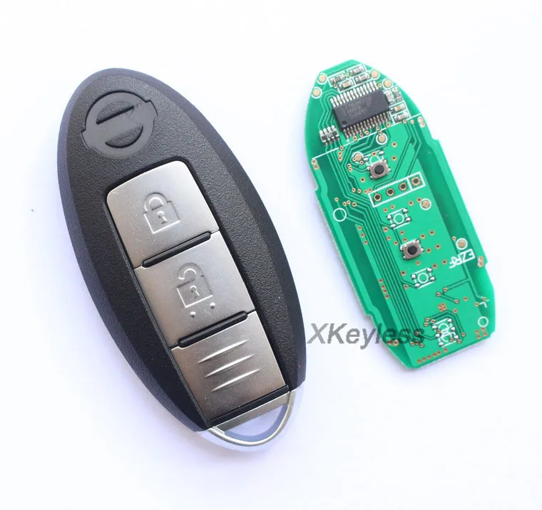 

2013 - 2014 for Nissan X-Trail , Qashqai 2 button smart remote key control 433mhz , keyless entry go push start