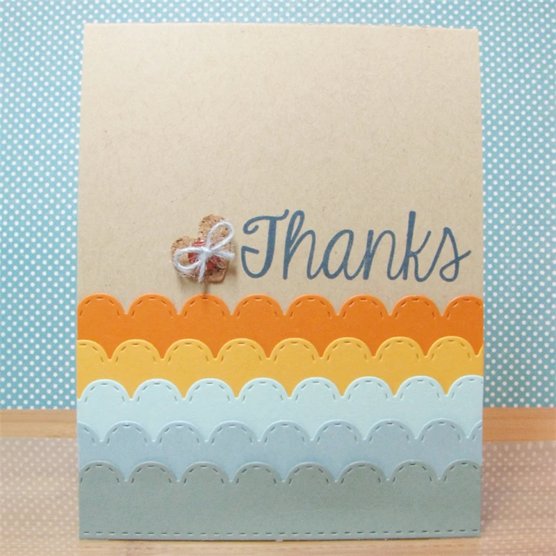 

Eastshape 1Pc Wave Border Frame Metal Cutting Dies Scrapbooking for Card Making Album Decorative Embossing Stencil 2019 crafts