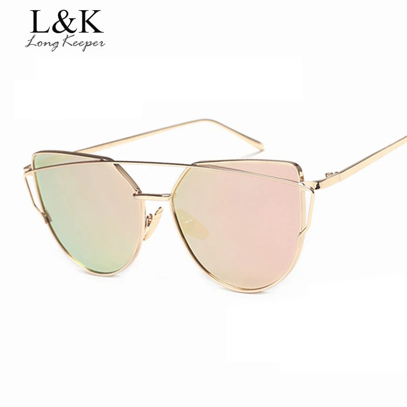 

Long Keeper 2019 Irregular Cat Eye Sunglasses For Women Twin Beam Glasses Alloy Gradient Designer Trendy Eyewears UV 400 KP8631