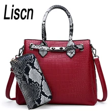 2 комплекта роскошные сумки женские сумки дизайнерские сумки из искусственной кожи сумки на плечо женские Большие женские ручные сумки Bolsa Feminina