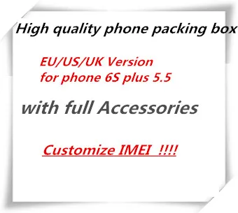 

20pcs/ High Quality US/EU/UK Version Phone Packaging Packing Box Case For iPhone 6s plus 5.5'' With Full Accessories Package Box