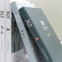 Одноцветная записная книжка, 365 дней ежедневного еженедельного и годового ежедневника