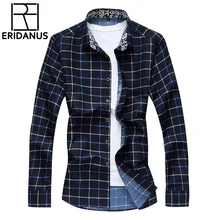 Весенние мужские рубашки, клетчатая Повседневная рубашка с длинным рукавом, Осень-зима размера плюс 5XL 6XL 7XL, деловые мужские рубашки X463