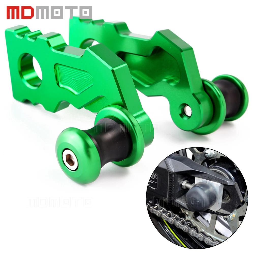 For Kawasaki Z900 2017 CNC Motorcycle Rear Axle Spindle Chain Adjuster