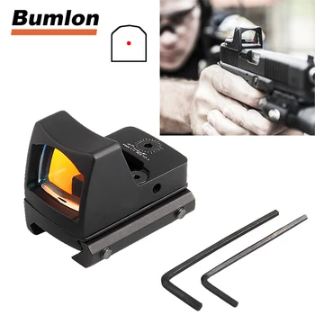 

Tactical RMR Reflex Mini Red Dot Sight Scope without On/Off Button for Hunting Airsoft Shooting HT5-0033