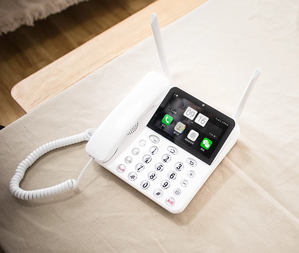 

Wireless Land line Phone Android OS P1 internation Language and Apps Remote control Smart Phone