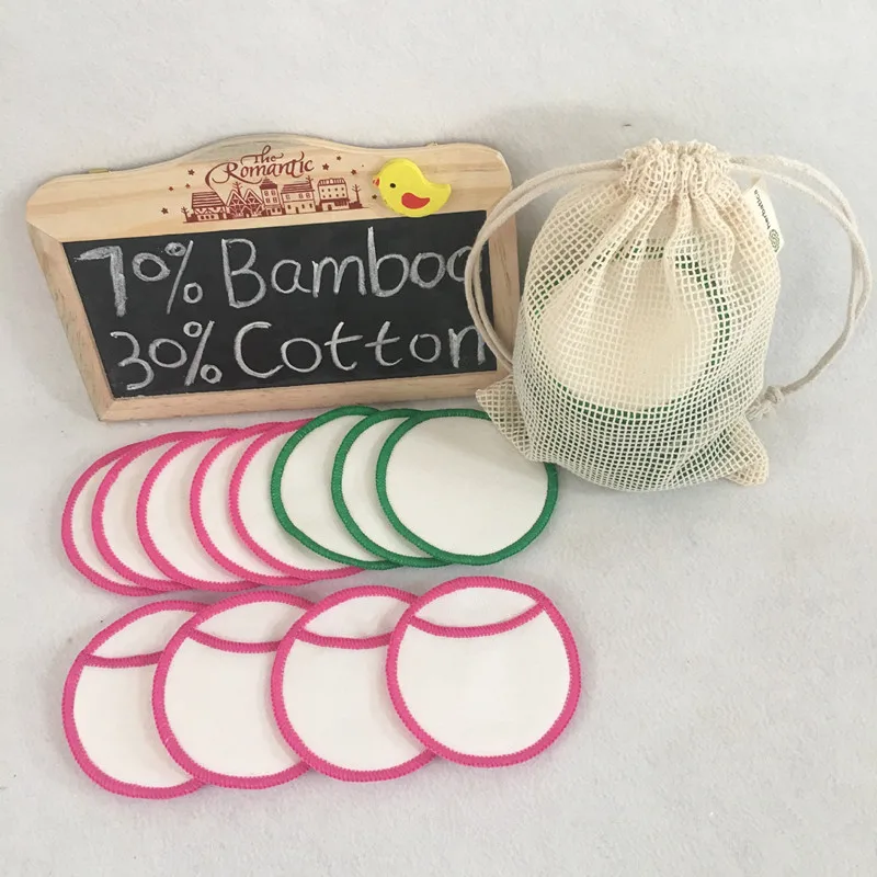 

5Pcs Makeup Remover Pads Reusable Cotton Pads Make Up Facial Remover Bamboo Fiber Facial Skin Care Nursing Pads Skin Cleaning