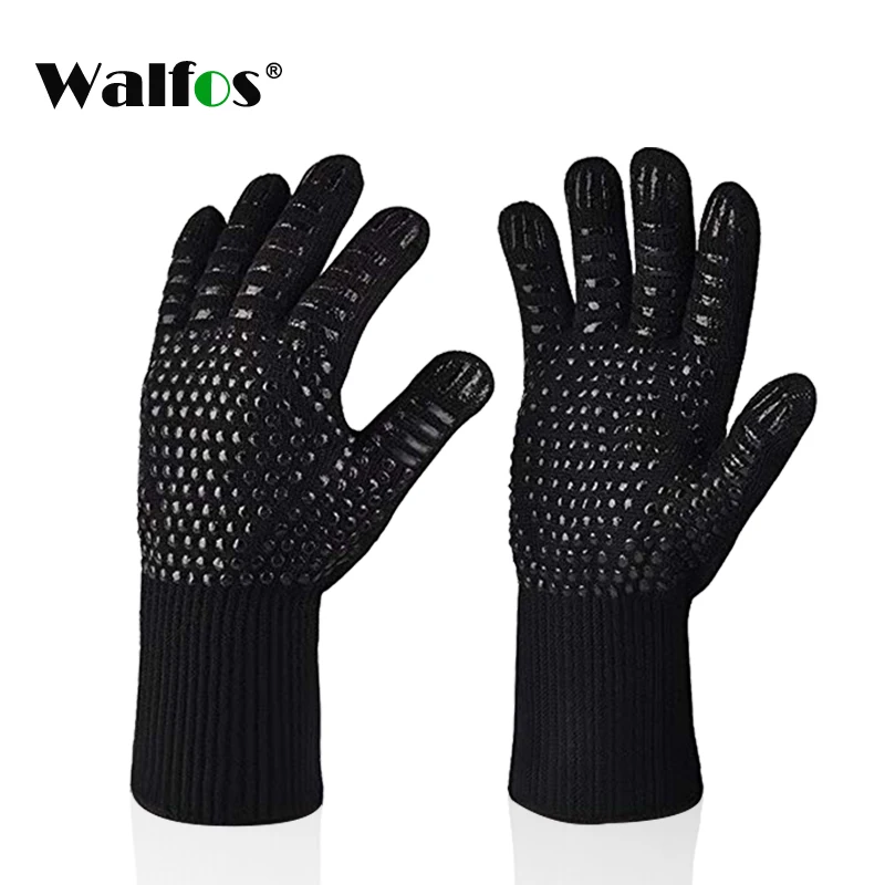 WALFOS экстремальные термостойкие перчатки для барбекю, перчатки для гриля, перчатки для приготовления пищи, прихватки для духовки, кухонные инструменты для выпечки
