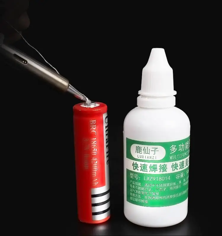 Powerful rosin soldering agent No clean flux Stainless steel white