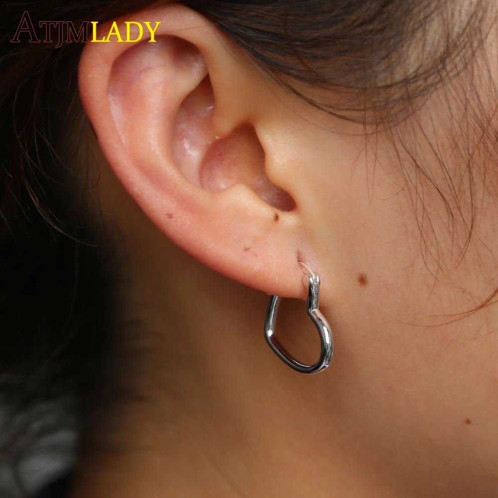 2019 Promotion Earrings Aros Mujer Oreja Earring Dominated Women Jewelry Stylish Peach Color Ornaments Simple Hoop | Украшения и