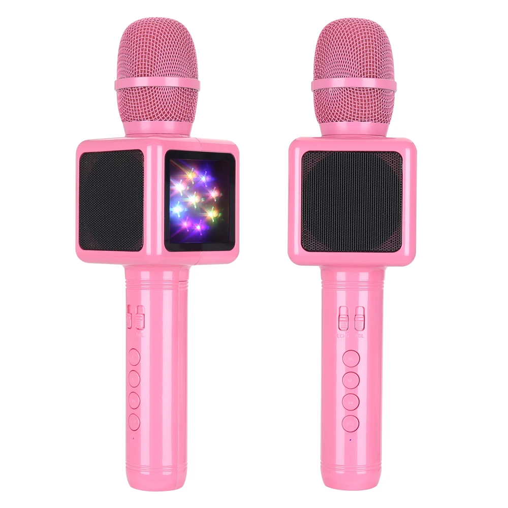 

E101 Karaoke Microphone Wireless Portable Handheld Mikrofon Bluetooth Speaker Disco Lights Microfono Inalambrico Music Player