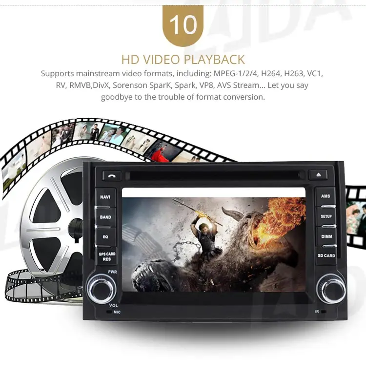 Best LJDA Android 9.1 Car dvd player for Hyundai H1 Grand Starex 2007-2015 Car Radio gps navigation stereo multimedia WIFI autoaudio 12
