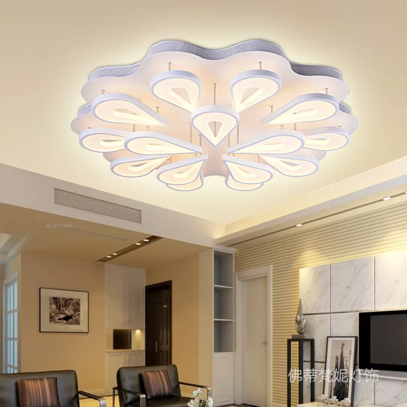 110 V 220 V Led luces De techo modernas Abajur Luminarias Iluminacion Lampada De Led Abajur Sala Led lámpara Moderne Deckenleuchte