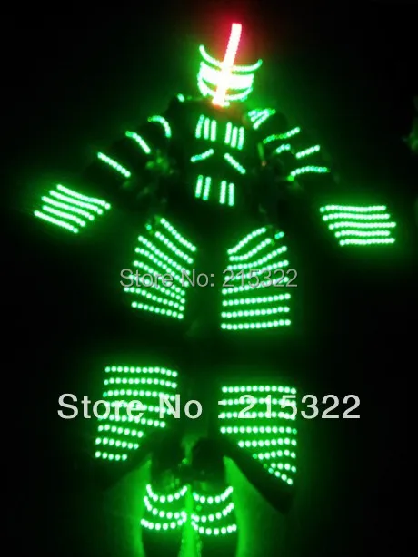 

Stilts walker LED Clothing / light up EL wire Costume / light dance clothing robot suit