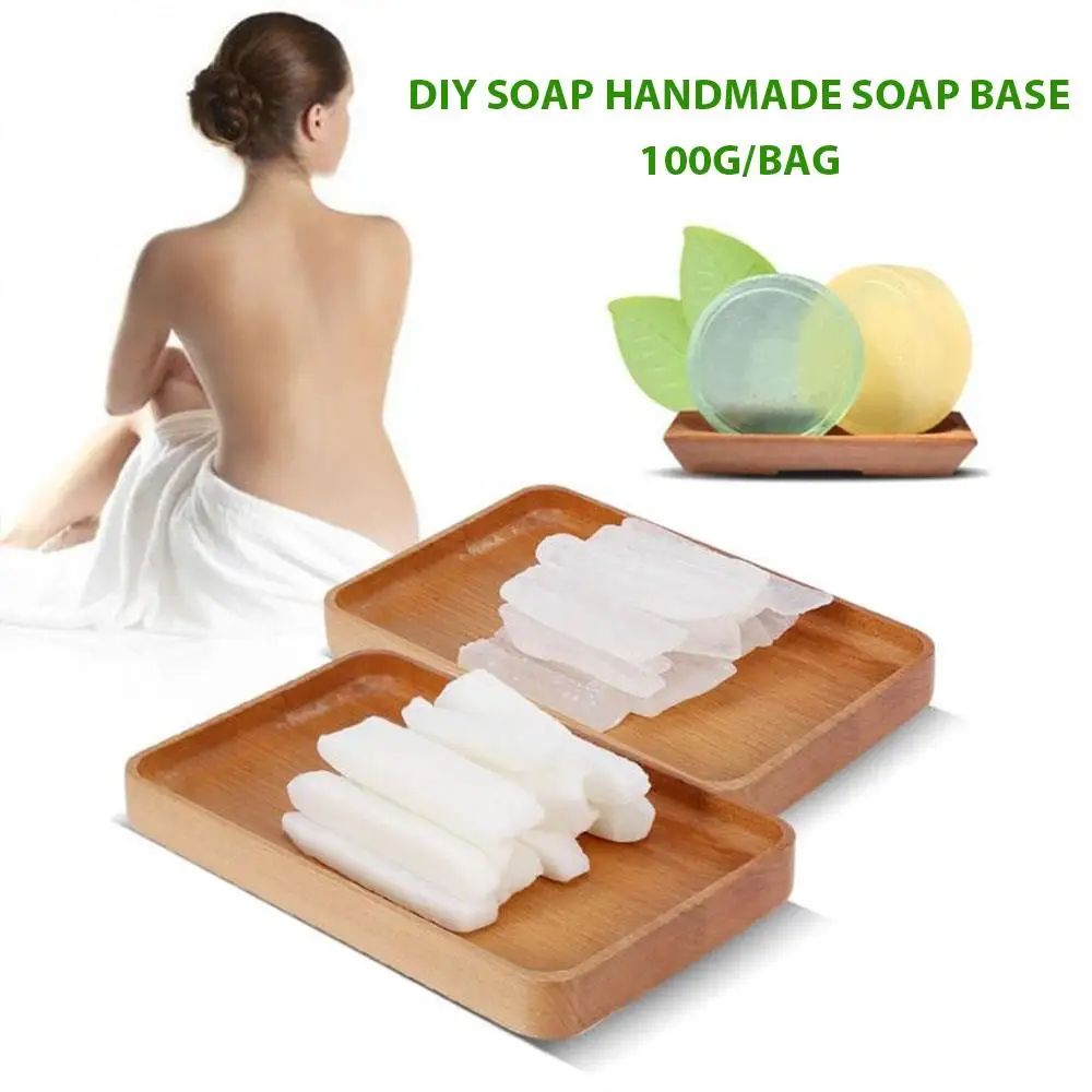 

DIY Soap Making Base Saft Transparent Clear Raw Materials Handmade Soap Base Face Washing 100g Hand Making Soap Health Care
