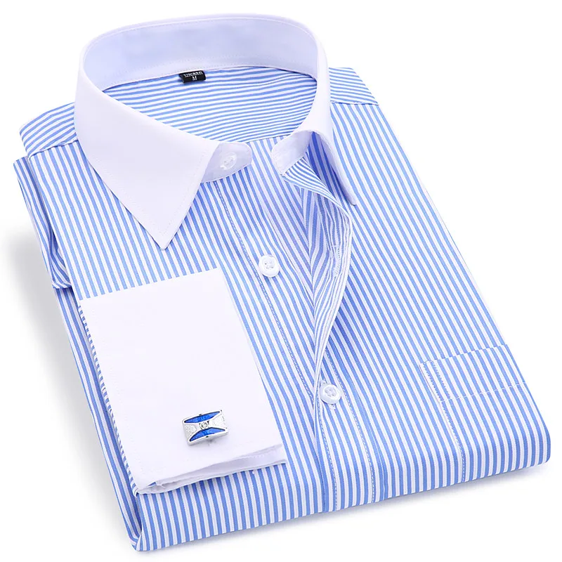 White Mens Dress Shirt French Cuffs | Men French Cuff Tuxedo Shirt |  Cufflinks - High - Aliexpress