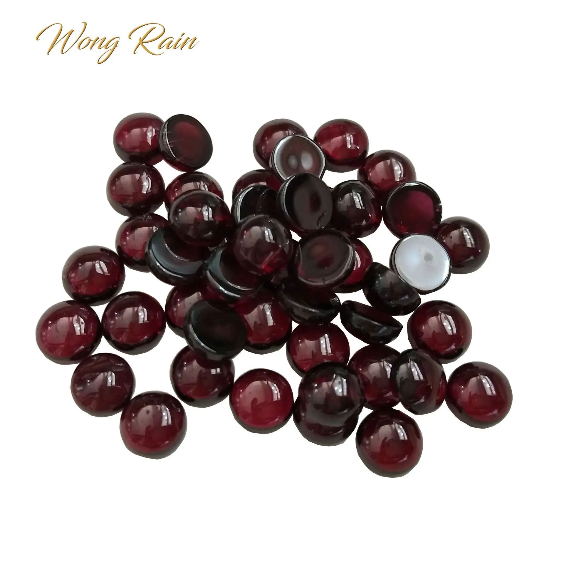 Wong Rain Top Quality 1 PCS Natural 6 MM Round Cut Garnet Loose Gemstone DIY Stones Decoration Jewelry Wholesale Lots Bulk Wong Rain Top Quality 1 PCS Natural 6 MM Round Cut Garnet Loose Gemstone DIY Stones Decoration Jewelry Wholesale Lots Bulk